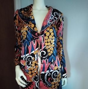 Spring jacket with psychedelic print